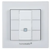 Homematic IP Smart Home Funk-Wandsender 6-fach - Detailfarbe: Weiss - Protokoll: IPv6 - Produkttyp: Fernbedienung und Wandtaster - Beleuchtung - Systemkommunikation: Wireless - System-Kompatibilität: Keine