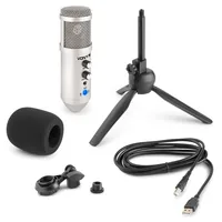 Vonyx Kondensatormikrofon CM320S - Typ: Einzelmikrofon - Bauweise: Desktop - Anwendungsbereich: Gesang & Sprache - Voice-Chat / Gaming - Wandlerprinzip: Kondensator - Richtcharakteristik: Niere - Umschaltbare Richtcharakteristik: Nein