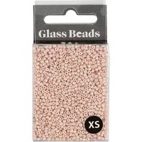 Creativ Company Rocailles-Perlen Glasperlen Staubrosé - Packungsgrösse: 1 Stück - Durchmesser: 1.7 mm - Detailfarbe: Altrosa - Perlenart: Rocailles