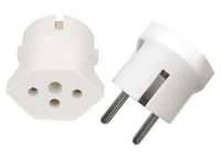 Max Hauri Fixadapter Schuko auf T13, Weiss - Detailfarbe: Weiss - Stromanschluss Seite A: T13 - Schalter: Nein - Stromanschluss Seite B: Schuko - Typ: Fixadapter
