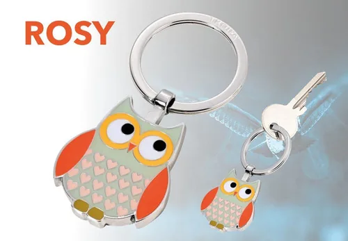 Troika Schlüsselanhänger Eule Rosy - Assortiert: Nein - Produkttyp Geschenke: Schlüsselanhänger