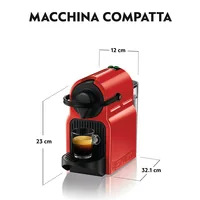 Krups Kaffeemaschine Nespresso Inissia XN1005 Rot - Kaffeeart: Nespresso Kapseln - Detailfarbe: Rot - Milchbehälter: Nein - Wassertank: 0.7 l - Milchschaumdüse: Nein - Getränkeart: Espresso - Lungo