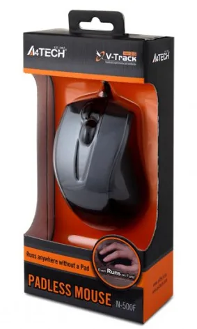 A4Tech N-500F mouse Office Right-hand USB Type-A V-Track 1600 DPI