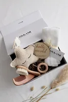 Oykami Geschenkset Chelsea - Material: Baumwolle - Holz - Detailfarbe: Beige - Weiss
