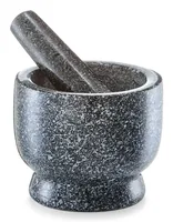 Zeller Present Mörser mit Stössel Ø 12 x 10 cm - Material: Granit - Detailfarbe: Grau - Durchmesser: 12 cm