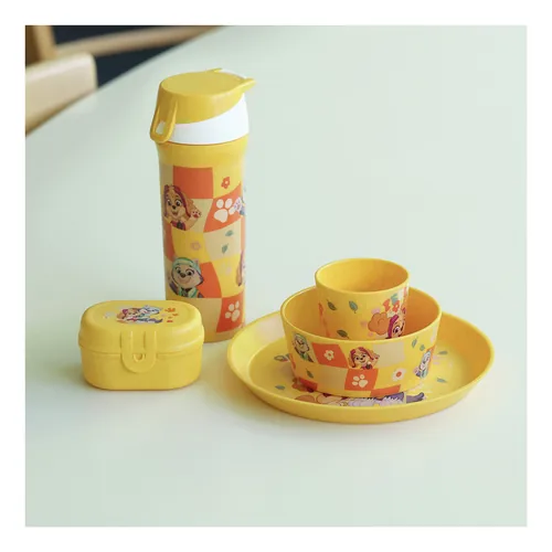 Koziol Kinderschüssel CONNECT PAW PATROL honey yellow 400 ml - Art: Kinderschüssel - Materialtyp: Biokunststoff - Material: Biozirkulärer Kunststoff - Eigenschaften: Aus recyceltem Material - Detailfarbe: Gelb - Spülmaschinenfest: Ja