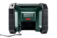 Metabo Baustellenradio R 12-18 DAB+ BT Grün - Widerstandsfähigkeit: IP54 - Radio Tuner: DAB+ - Stromversorgung: Akkubetrieb - Detailfarbe: Grün - Streaming Formate: Keine - Ausstattung: Keine weitere Ausstattung