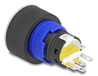 DeLOCK 22050 electrical switch Pushbutton switch Black, Blue, Silver, Yellow