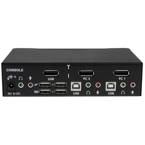 STARTECH.COM 2 Port Professional USB DisplayPort KVM Switch with Audio
