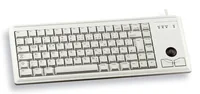 CHERRY TAS G84-4400 Corded DE-Layout hellgrau TRACKBALL