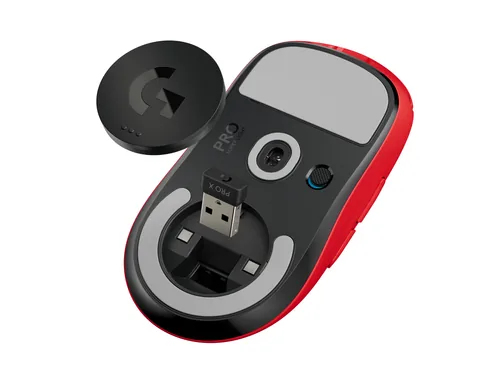 Logitech G PRO X SUPERLIGHT - Maus - 2.4 GHz - Rot