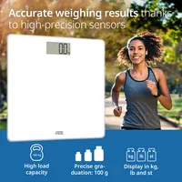 ADE Amina Square White Electronic personal scale