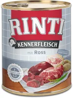 Rinti Nassfutter Kennerfleisch pur Dose Ross, 800 g - Tierbedürfnis: Kein besonderes Bedürfnis - Geschmacksrichtung: Pferd - Zertifikate: Keine Zertifizierung - Fleischsorte: Pferd - Packungsgrösse: 800 g - Futtereigenschaft: Getreidefrei - Ohne künstlich