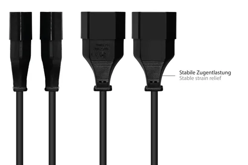 Good Connections Euro-Verlängerung schwarz 1m