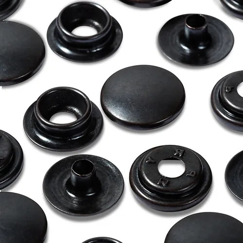 Prym Druckknöpfe Camping 15 mm, Nachfüllpack,10 Stück - Detailfarbe: Schwarz