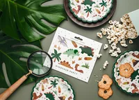 Partydeco Einwegteller Dinosaurier 6 Stück - Produkttyp: Einwegteller - Materialtyp: Papier - Material: Papier - Detailfarbe: Dunkelgrün - Mehrfarbig - Verpackungseinheit: 6 Stück