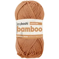 myBoshi Wolle Bamboo cappuccino - Packungsgrösse: 1 Stück - Länge: 125 m - Material: Wolle - Bambus - Detailfarbe: Hellbraun - Nadelstärke: 4 mm - Waschbar bei: 40 °C