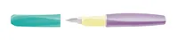 Pelikan Füllfederhalter Twist M Color Blocking light - Strichstärke: Medium (M) - Set: Nein - Bedienungsseite Stift: Universal - Ergnonomisch Schreiben: Ja - Anwender: Jugendliche - Kinder - Schüler - Schriftfarbe: Königsblau