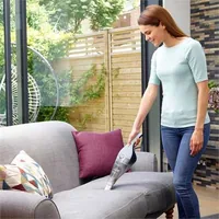 BLACK+DECKER Akku-Handsauger Dustbuster Blau/Grau - Fassungsvermögen: 390 ml - Staubsauger Typ: Akku-Handstaubsauger - Nasswischfunktion: Nein - Ladezeit: 600 min - Max. Laufzeit: 10 min - Spannung: 7.2 V