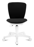 Topstar Kinder Bürostuhl Sitness HomeS'Cool, Schwarz - Produkttyp: Bürostuhl - Material Bezug: Polyester - Armlehnen: Nein - Material Fuss: Kunststoff - Rückenart: Polsterrücken - Rollenart: Teppichbodenrollen