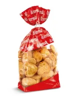Wernli Gebäck Nuss-Härzli 500 g - Produkttyp: Guetzli - Nährwertangabe pro: 100 g - Energiegehalt (in kj): 2151 KJ - Energiegehalt (in kcal): 514 Kcal - Fett: 26 g - Davon gesättigte Fettsäuren: 9.2 g