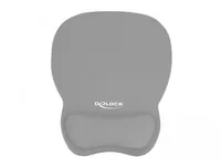 Delock Ergonomisches Mauspad mit Handballenauflage grau 245 x 206 mm