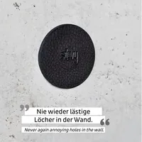 Silwy Metall-Nano-Gel-Pads, 4er-Set, 6.5 cm - Verpackungseinheit: 4 Stück - Material: Leder - Magnet - Detailfarbe: Schwarz - Maximale Tragkraft: 0 kg - Widerstandsfähigkeit: Outdoor - Klebehaftung: Ablösbar