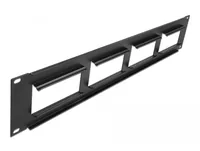 Delock Patchpanel Easy 45 4 x 90.5 x 45.2 mm, 2 HE 19 Rack - Montage: 19 Rack - Anzahl Ports: 4 - Patchpaneltyp: Kassetten - Patchpanel Cat: Leerpanel