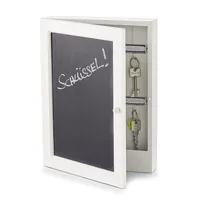 Zeller Present Schlüsselkasten mit Tafel - Produkttyp: Schlüsselschrank - Widerstandsfähigkeit: Keine Angabe - Detailfarbe: Weiss - Schwarz