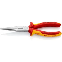 Knipex Flachrundzange 200 mm 1000 V mit Schneide verchromt - Typ: Flachrundzange - Länge: 200 mm