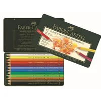 FABER-CASTELL Farbstift Polychromos 110012 12er Metalletui