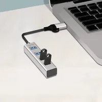 Logilink USB 3.0 HUB, 4x USB-A, 5 Gbits, silber