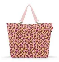 Reisenthel Tasche Shopper XL Leo Blush - Breite: 68 cm - Detailfarbe: Rosa - Schwarz - Material: Polyester - Höhe: 45.5 cm - Länge: 20 cm