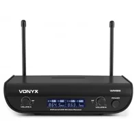 Vonyx WM82C Set - Wandlerprinzip: Keine Angabe - Bauweise: Ansteckmikrofon - Headset - Hand-/Stativmikrofon - Richtcharakteristik: Keine - Anschlüsse: XLR - 6.3 mm Klinke - Signalverarbeitung: Digital - Betriebsart: Netzbetrieb
