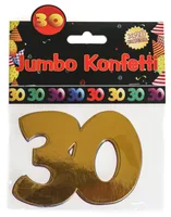 Trendcompany Konfetti 30. Geburtstag 7.5 x 10 cm, Mehrfarbig, 20 Stück - Motiv: Geburtstag - Detailfarbe: Mehrfarbig - Material: Pappe