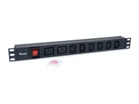 Equip 19 Steckdosenleiste IEC C20->6xIEC C132xIEC C19 Alu.