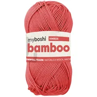 myBoshi Wolle Bamboo himbeer - Packungsgrösse: 1 Stück - Länge: 125 m - Material: Wolle - Bambus - Detailfarbe: Himbeer - Nadelstärke: 4 mm - Waschbar bei: 40 °C