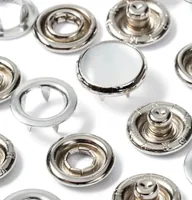 Prym Druckknöpfe Jersey Kappe Weiss, 12 mm, 6 Stück - Detailfarbe: Weiss