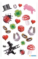 HERMA lucky symbols with glitter kids' stickers