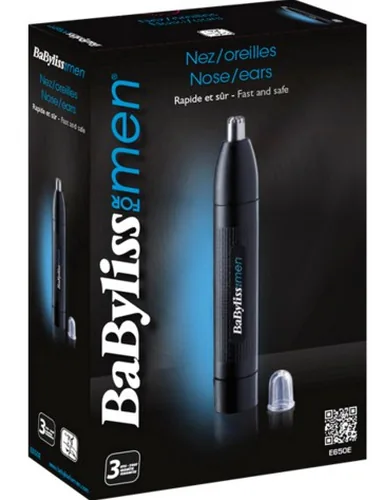 Babyliss Nasen- & Ohrhaarschneider E650E - Rasierart: Trocken - Körperbereich: Ohr - Nase - Detailfarbe: Schwarz - Minimale Schnittlänge: 0 mm - Maximale Schnittlänge: 0 mm - Trimmer Funktionen: Ohr-/Nasenhaartimmer