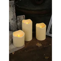 Star Trading LED-Kerze Pillar Paul Ø 10 x 23 cm, Beige - Betriebsart: Batteriebetrieb - Fernbedienung: Nein - Aussenanwendung: Ja - Höhe: 23 cm - Timerfunktion: Ja - Set: Nein