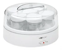 Clatronic JM 3344 weiß Joghurtmaker mit 7 Gläsern