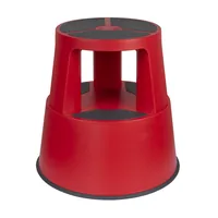 Wedo 212 302 step stool Polypropylene (PP), Thermoplastic elastomer (TPE) Red