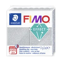 Fimo Modelliermasse Soft Silber Metallic - Packungsgrösse: 57 g - Set: Nein - Anwender: Hobbyanwender - Erwachsene - Detailfarbe: Silber - Metall - Modelliermasse Art: Modelliermasse - Trocknung: Ofenhärtend