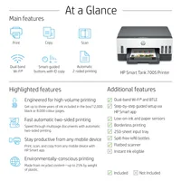 HP Smart Tank 7005 All-in-One Printer Thermal inkjet A4 4800 x 1200 DPI 15 ppm Wi-Fi