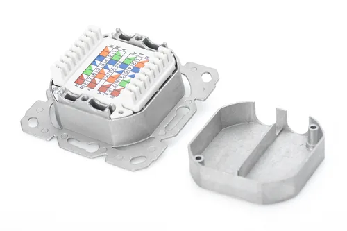 DIGITUS CAT 6A NETWORK OUTLET CLASS EA FLUSH VERTIKAL