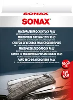 Sonax Microfaser Trocken Tuch Plus, 80 × 50 cm, 1 Tuch - Detailfarbe: Schwarz - Zubehörtyp: Mikrofasertuch - Set: Nein