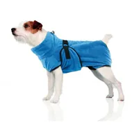 SwissPet Bademantel Wety, L, 53 cm, Blau - Hundegrösse: L - Detailfarbe: Blau - Produkttyp: Bademantel - Tierart: Hund