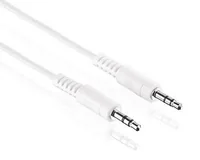 HDSUPPLY 3.5mm M/M 0.25m audio cable White