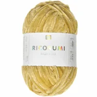 Rico Design Wolle Ricorumi Nilli Nilli Senfgelb - Packungsgrösse: 1 Stück - Länge: 65 m - Material: Polyester - Detailfarbe: Senfgelb - Waschbar bei: 30 °C - Nadelstärke: 3 mm